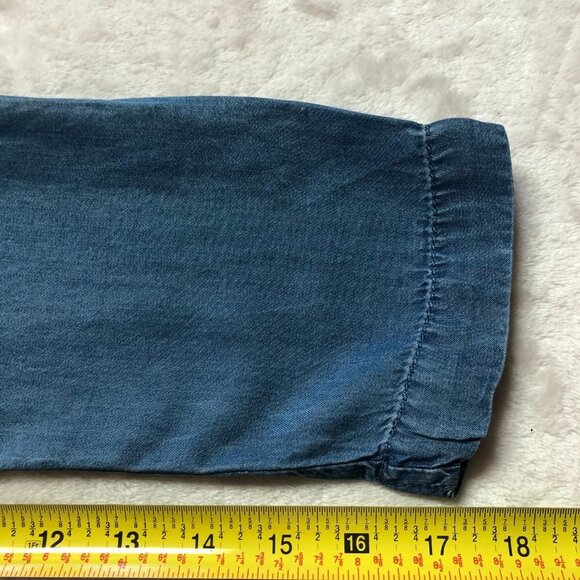 Alison Andrews Lightweight Denim Long Sleeve Dress Size Small - Picture 7 of 10